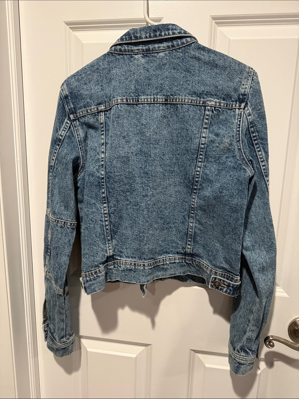Free People Faded Blue Denim Jacket - Picture 3 of 3